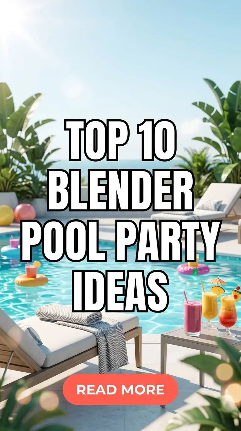 Top 10 Blender Pool Party Ideas