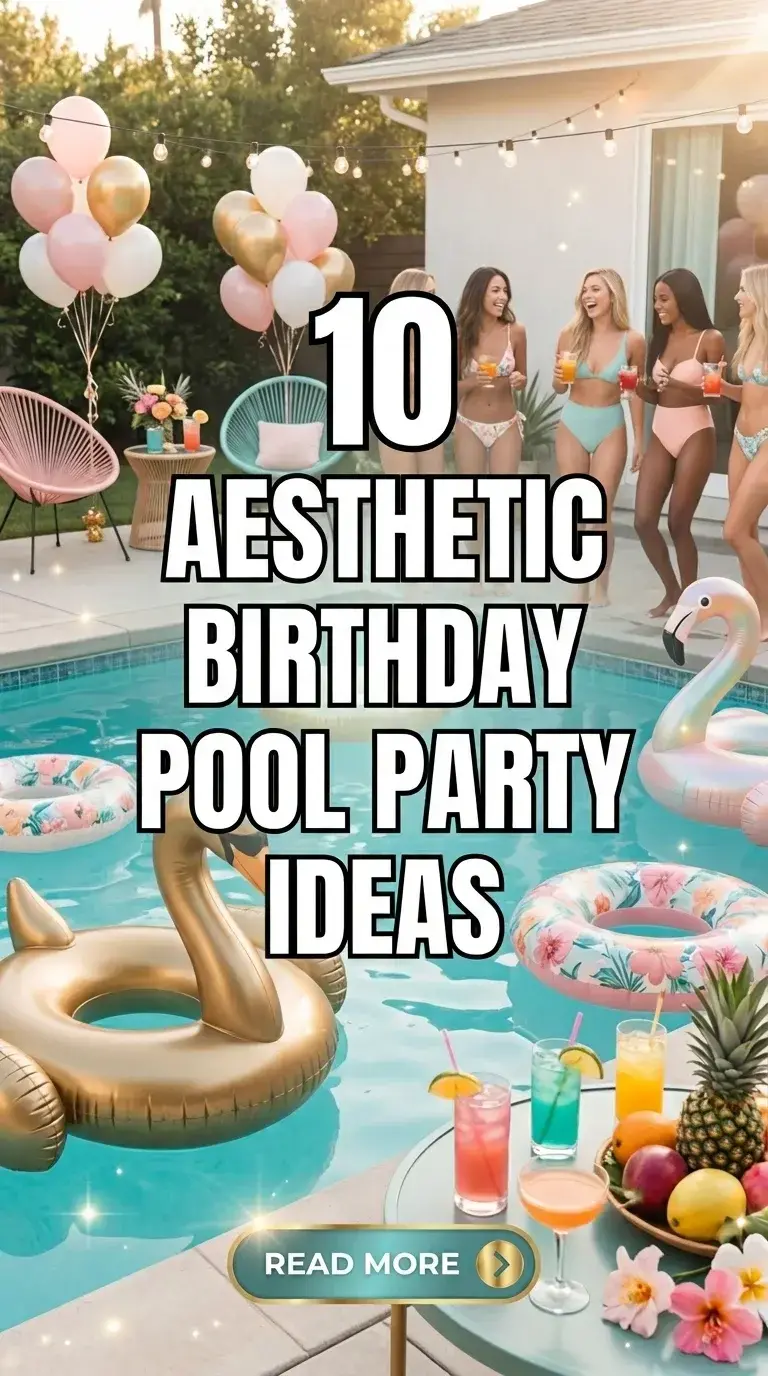 10 Aesthetic Birthday Pool Party Ideas