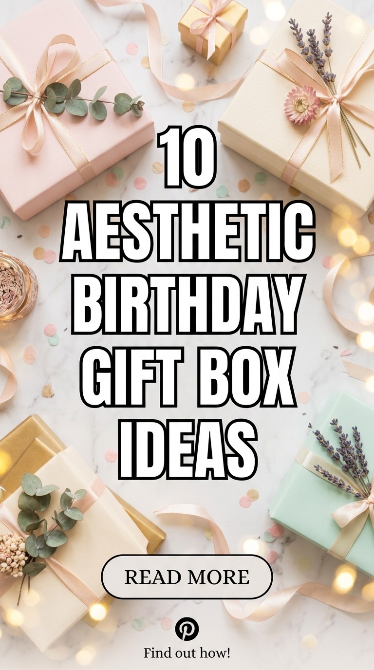 10 Aesthetic Birthday Gift Box Ideas