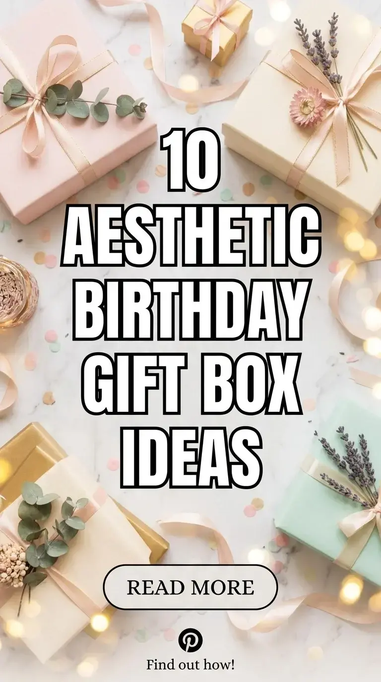 10 Aesthetic Birthday Gift Box Ideas