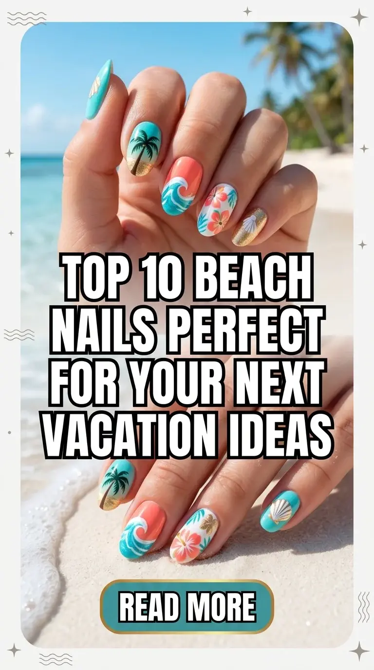 Top 10 Beach Nails Perfect for Your Next Vacation Ideas