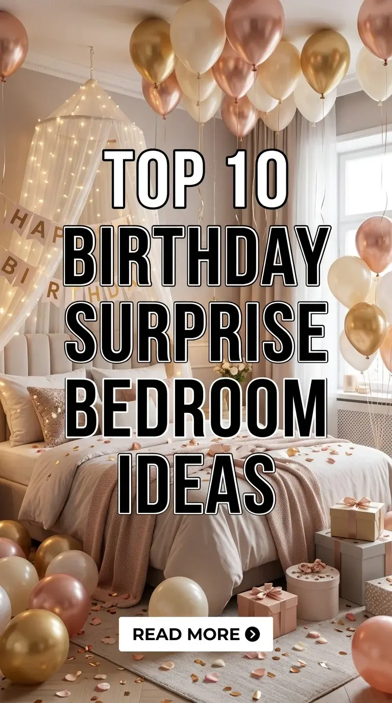 Top 10 Birthday Surprise Bedroom Ideas