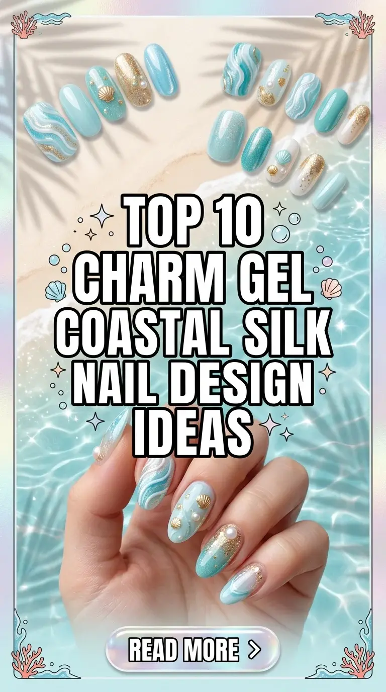 Top 10 Charm Gel Coastal Silk Nail Design Ideas