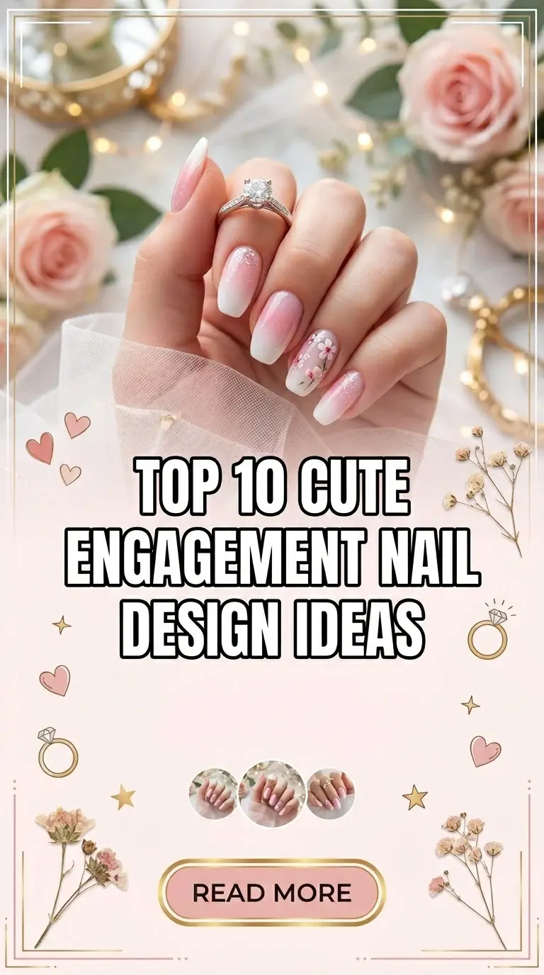 Top 10 Cute Engagement Nail Design Ideas