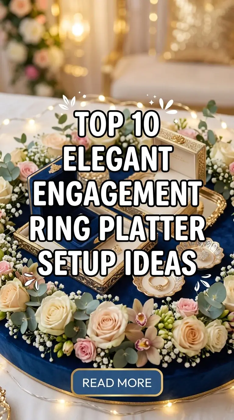 Top 10 Elegant Engagement Ring Platter Setup Ideas