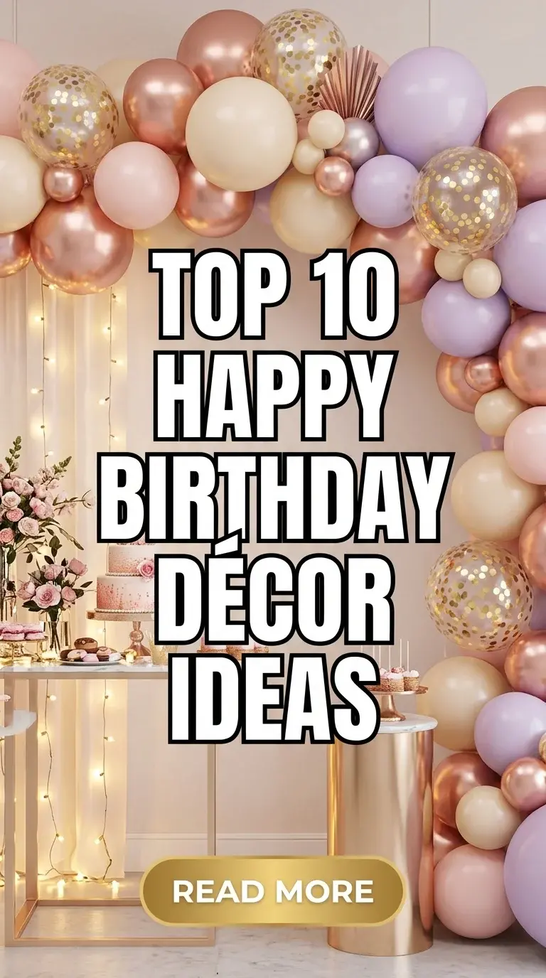 Top 10 Happy Birthday Décor Ideas