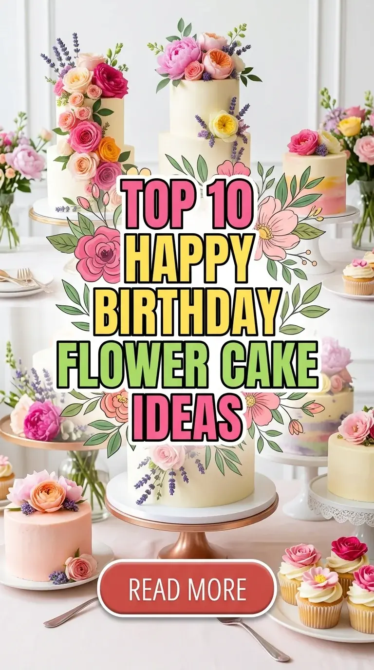 Top 10 Happy Birthday Flower Cake Ideas