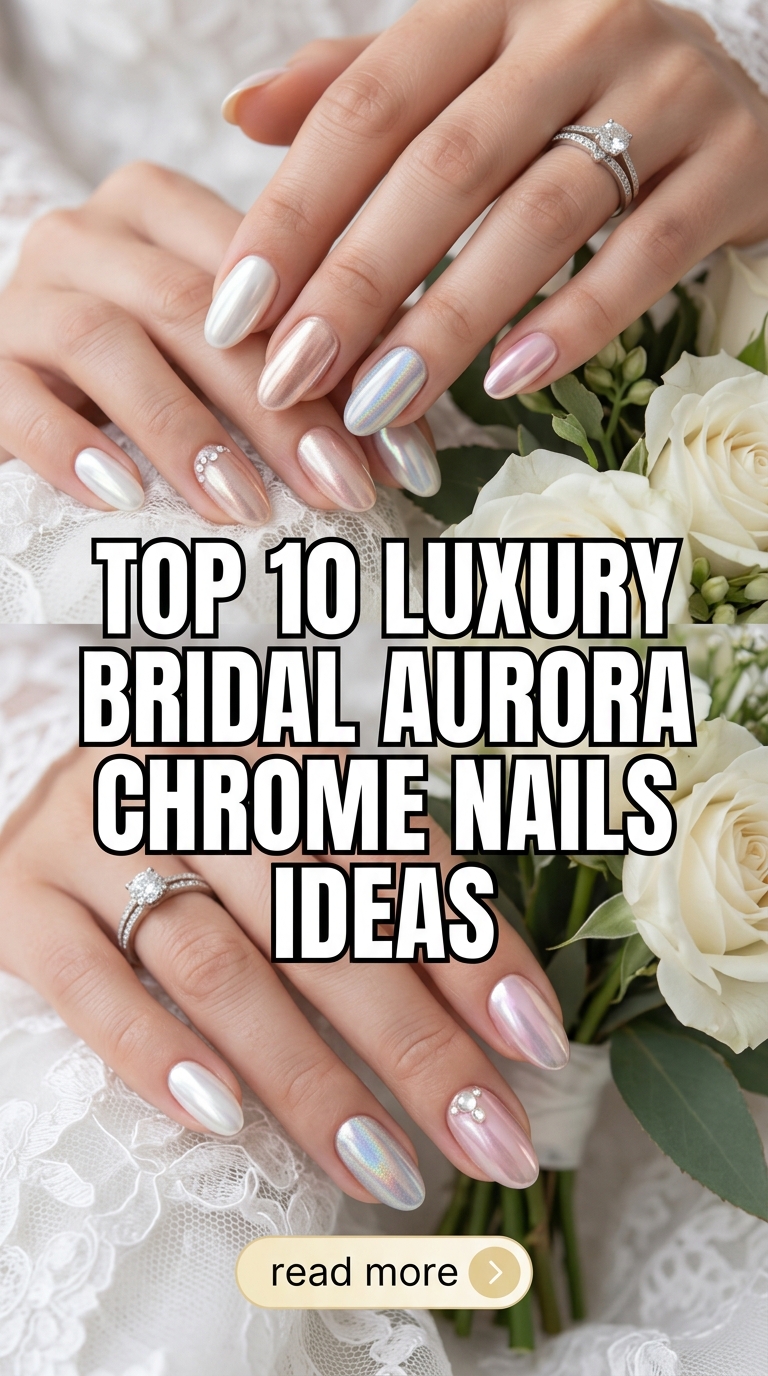 Top 10 Luxury Bridal Aurora Chrome Nails Ideas
