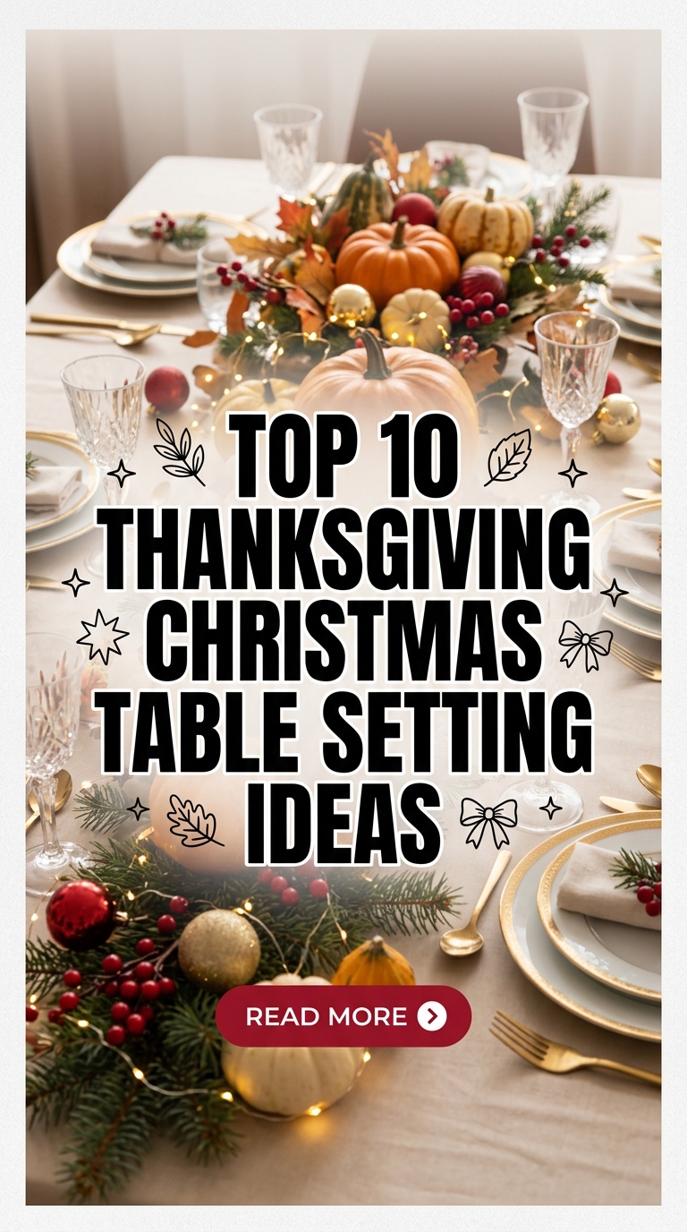 Top 10 Thanksgiving Christmas Table Setting Ideas