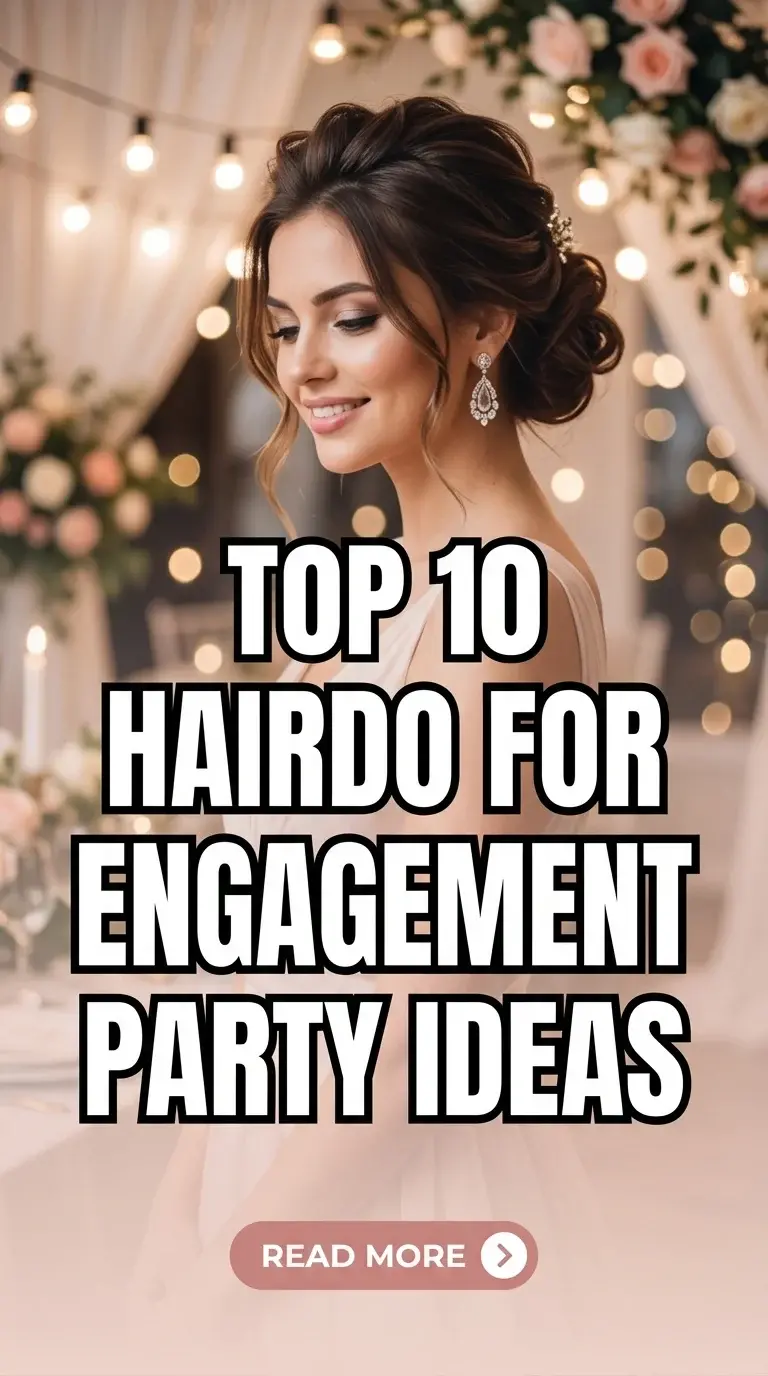 Top 10 Hairdo for Engagement Party Ideas