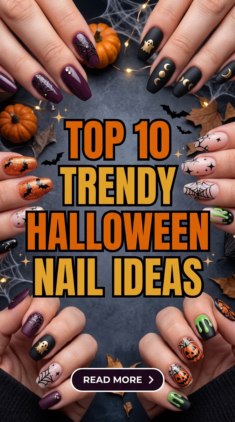 Top 10 Trendy Halloween Nail Ideas