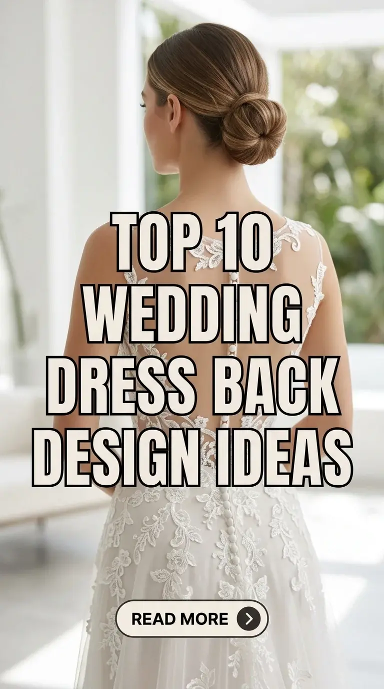 Top 10 Wedding Dress Back Design Ideas