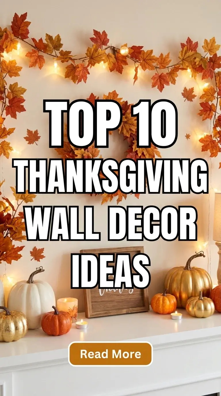 Top 10 Thanksgiving Wall Decor Ideas