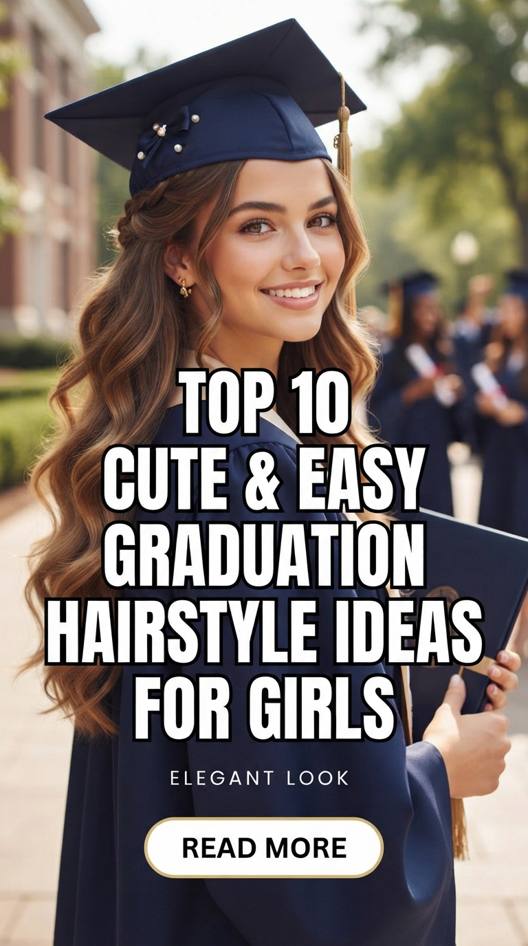 Top 10 Cute & Easy Graduation Hairstyle Ideas for Girls