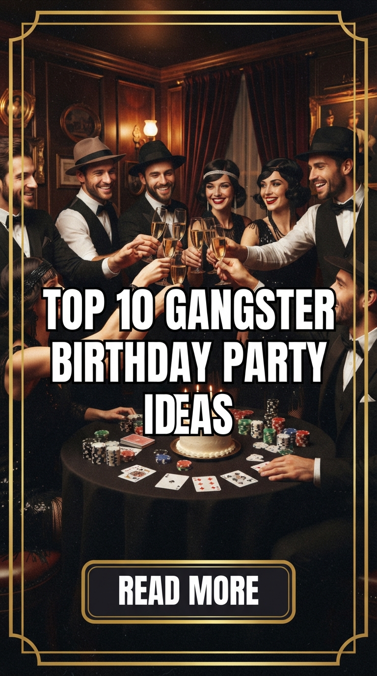 Top 10 Gangster Birthday Party Ideas