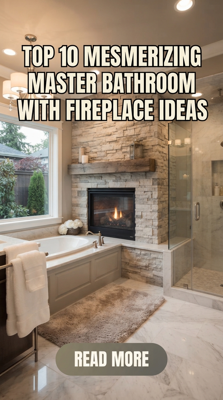 Top 10 Mesmerizing Master Bathroom with Fireplace Ideas