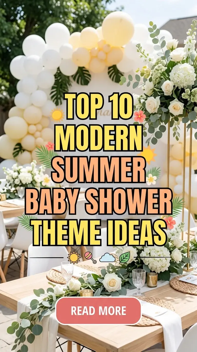 Top 10 Modern Summer Baby Shower Theme Ideas
