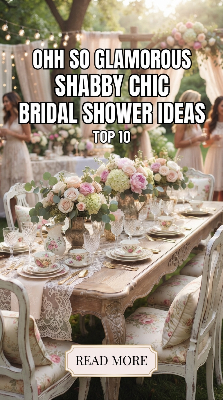 Top 10 Ohh So Glamorous Shabby Chic Bridal Shower Ideas