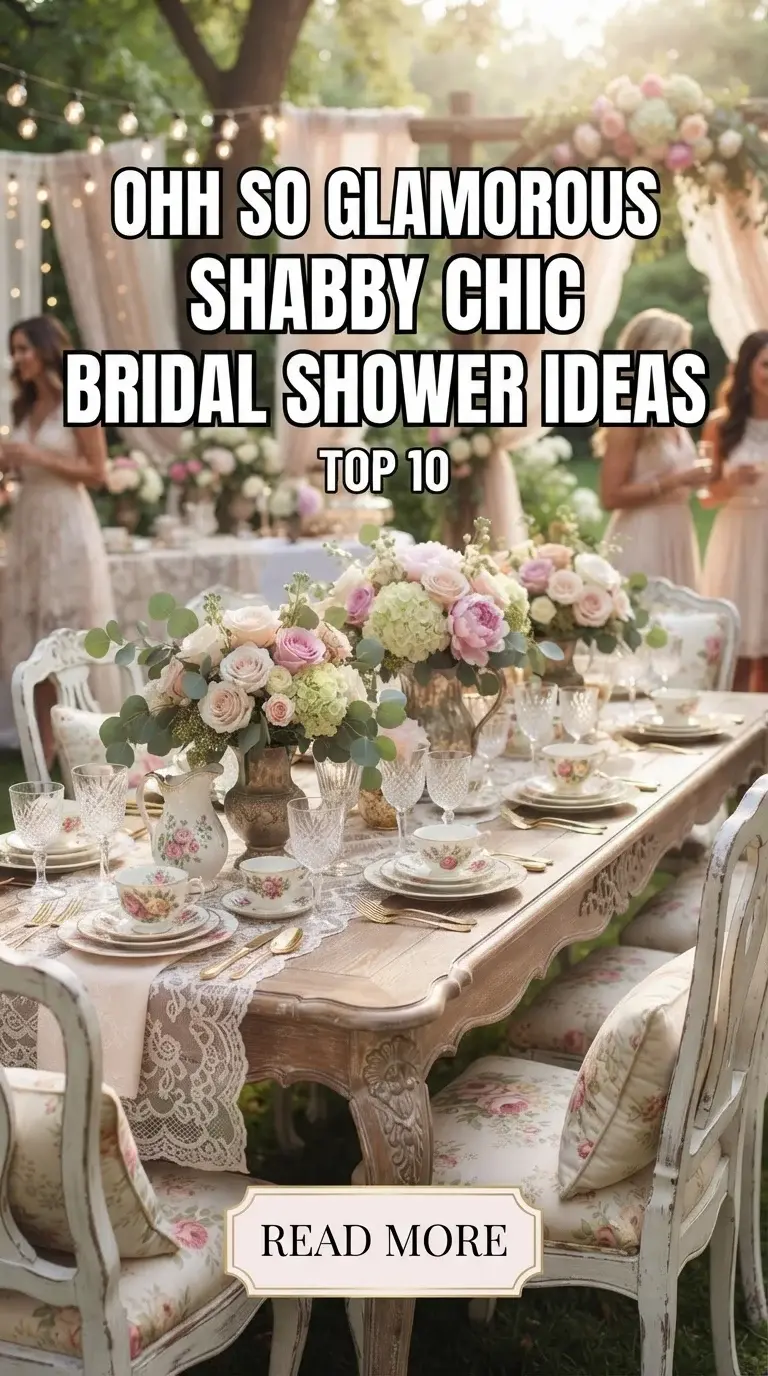 Top 10 Ohh So Glamorous Shabby Chic Bridal Shower Ideas