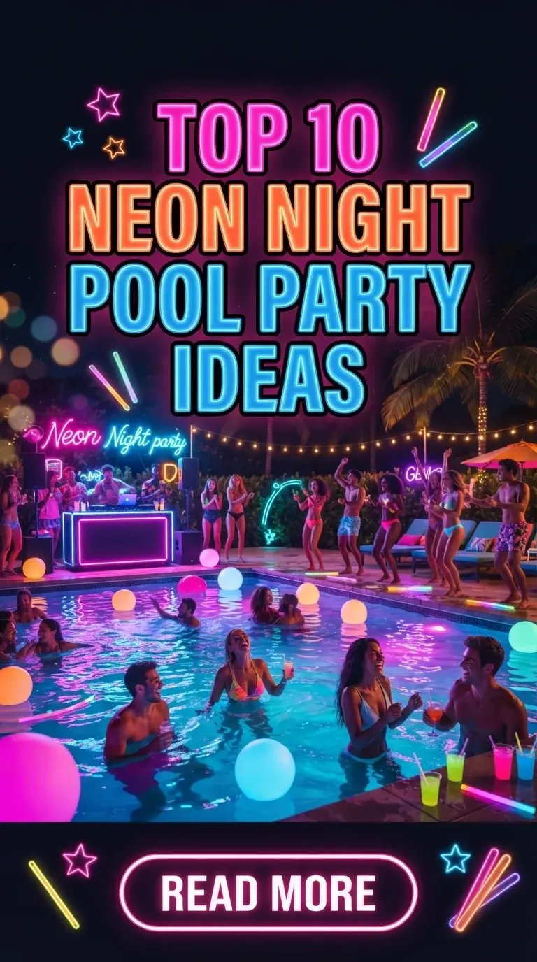 Top 10 Neon Night Pool Party Ideas