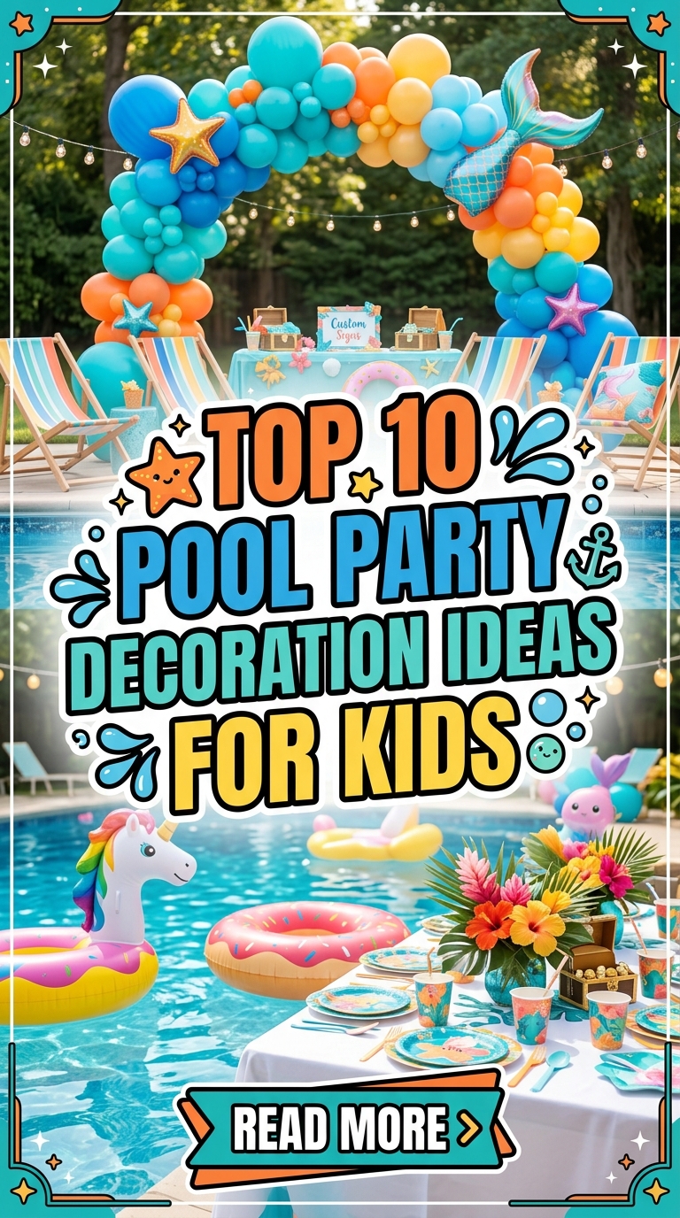 Top 10 Pool Party Decoration Ideas for Kids