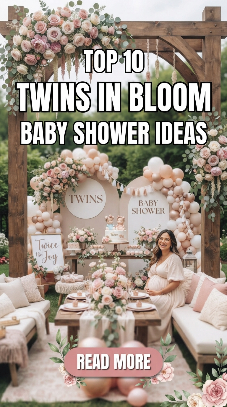 Top 10 Twins in Bloom Baby Shower Ideas