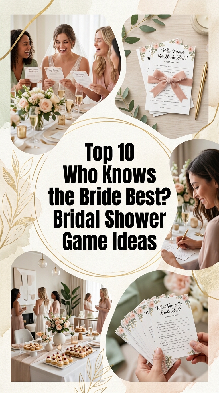 Top 10 Who Knows the Bride Best? Bridal Shower Game Ideas