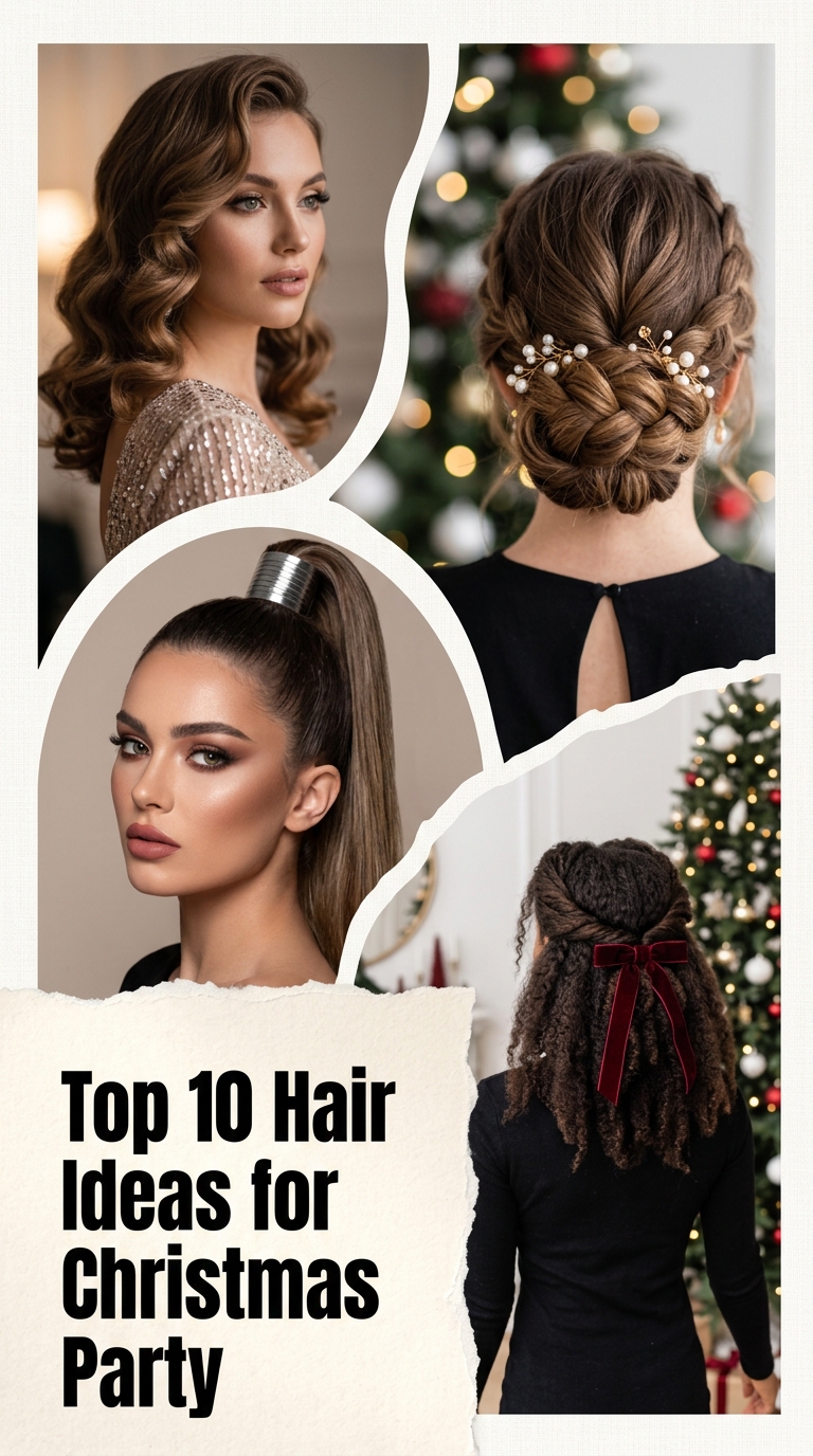 Top 10 Hair Ideas for Christmas Party
