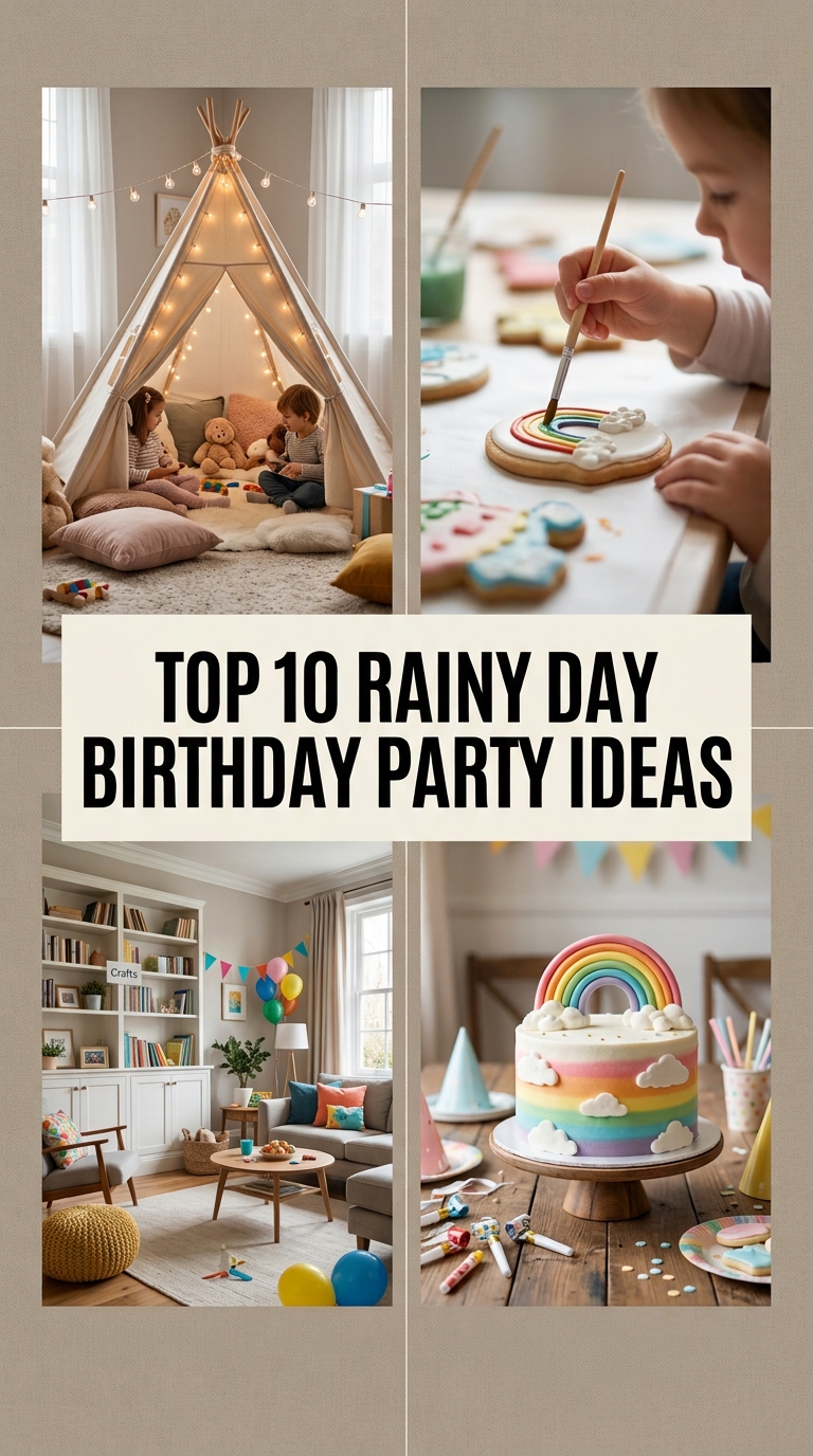 Top 10 Rainy Day Birthday Party Ideas
