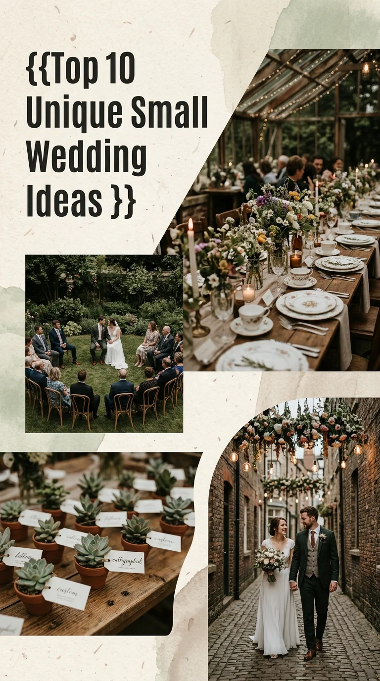 Top 10 Unique Small Wedding Ideas