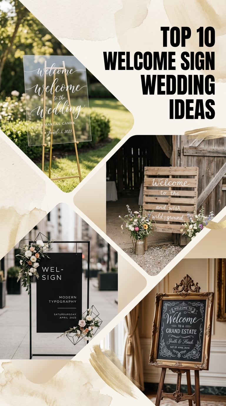 Top 10 Welcome Sign Wedding Ideas