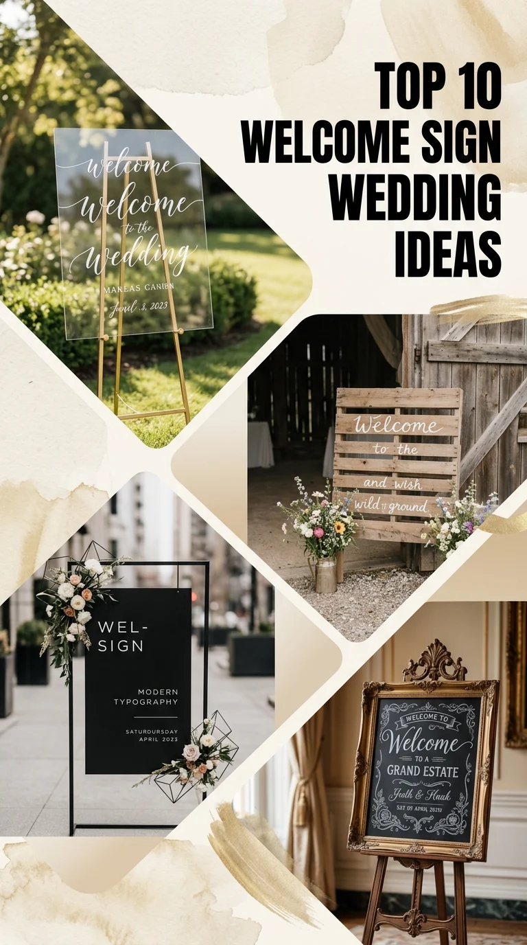 Top 10 Welcome Sign Wedding Ideas